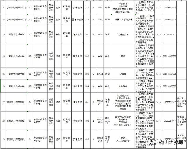 聊城招聘教师的网站(聊城市教师编招聘)