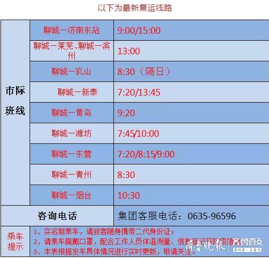 聊城客运网站(聊城汽车站电话96596)